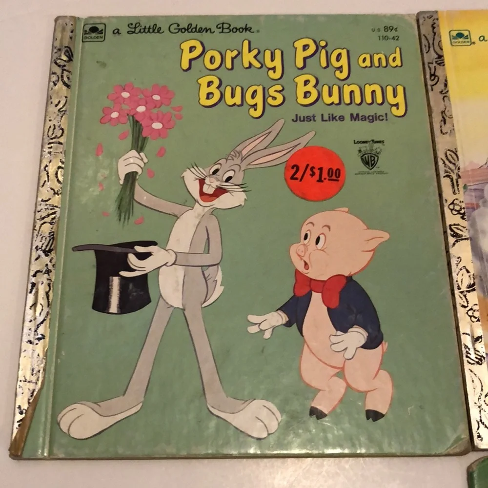 Bugs Bunny Books Tweety Bird Books Warner Bros Childrens Books Road Runner VTG